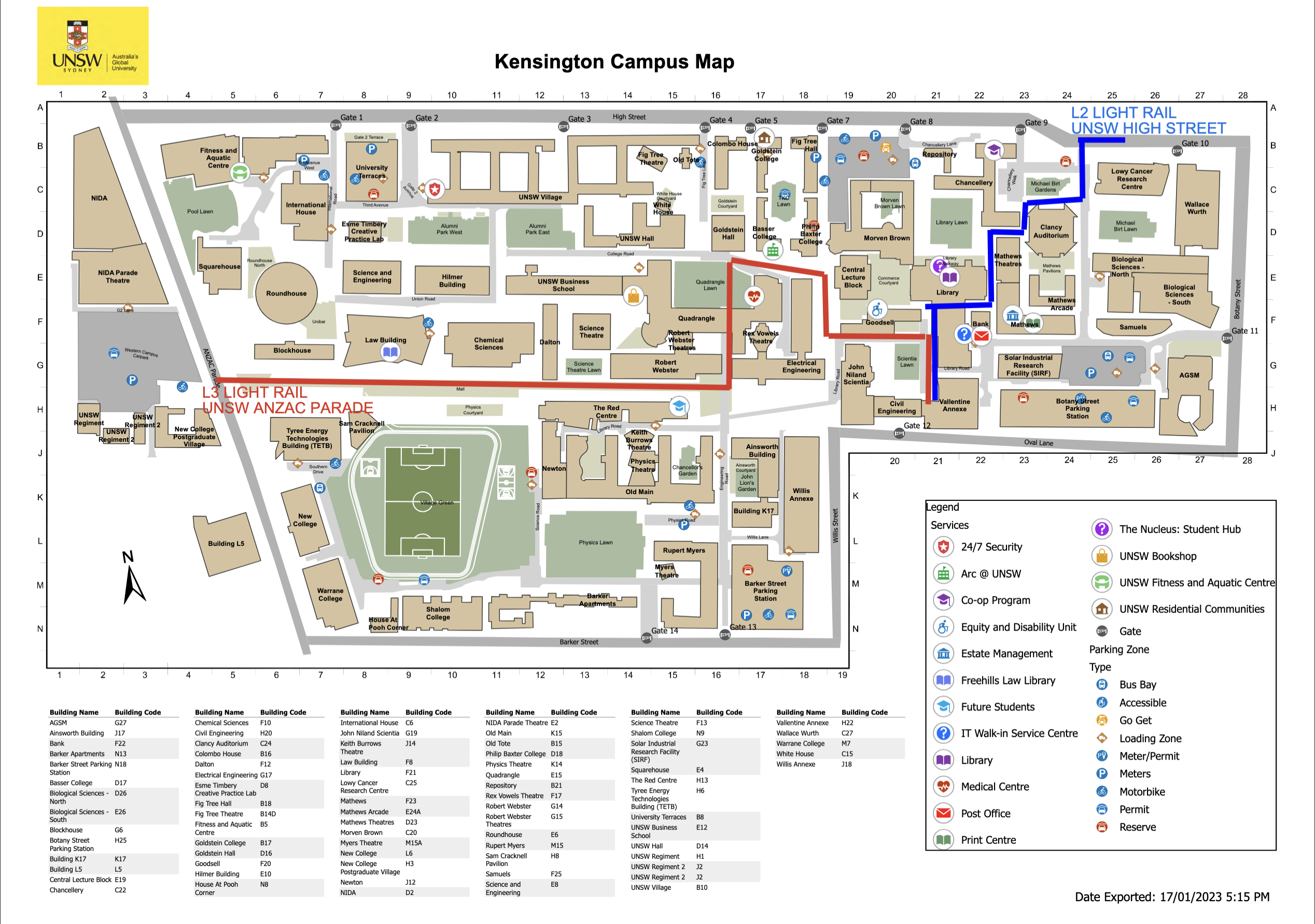 Map with accessible entires highlighted Map with accessible entires highlighted